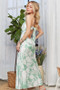 ADORA Print Spaghetti Strap Maxi Dress