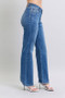 Judy Blue Full Size High Waist V-Front Vintage Wash Straight Jeans Plus Size