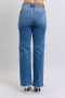 Judy Blue Full Size High Waist V-Front Vintage Wash Straight Jeans Plus Size