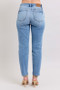 Judy Blue Full Size Mid Rise Vintage Wash Slim Jeans with Cell Phone Pocket Plus Size