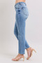 Judy Blue Full Size Mid Rise Vintage Wash Slim Jeans with Cell Phone Pocket Plus Size