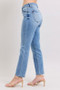 Judy Blue Full Size Mid Rise Vintage Wash Slim Jeans with Cell Phone Pocket Plus Size