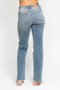 Judy Blue Full Size High Waist Distressed Dad Jean Plus Size