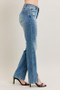 Judy Blue Full Size High Waist Vintage Wash Front Seam & Slit Straight Plus Size