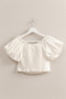 HYFVE Puff Sleeve Sweetheart Neck Top