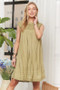 ADORA Loose Textured Babydoll Dress