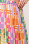 And The Why Asymmetric Geo Printed Tiered Maxi Skirt