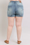 Judy Blue Full Size High Waist Star Seam Detail Denim Shorts Plus Size