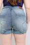 Judy Blue Full Size High Waist Star Seam Detail Denim Shorts Plus Size
