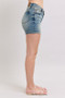 Judy Blue Full Size V-Front Vintage Wash Shorts Plus Size