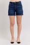 Judy Blue Full Size High Waist Back Flap Pocket Denim Shorts Plus Size