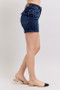 Judy Blue Full Size High Waist Back Flap Pocket Denim Shorts Plus Size