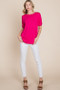 BOMBOM Round Neck Puff Sleeve T-Shirt