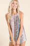 BiBi Snakeskin Print Low Gauge Hacci Knit Halter