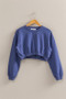 HYFVE Crew Neck Long Sleeve Crop Sweatshirt