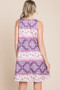 BOMBOM Bohemian Print Sleeveless Dress
