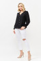 And The Why Polka Dot Ruffle Detailed Blouse Top