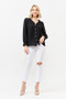 And The Why Polka Dot Ruffle Detailed Blouse Top