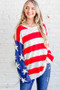 And The Why American Flag Long Sleeve Sweater
