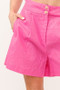 And The Why High Waist Wide Leg Mid Length Shorts