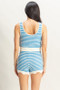 HYFVE Striped Cropped Tank and Shorts Set