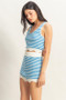 HYFVE Striped Cropped Tank and Shorts Set