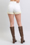 Judy Blue Full Size High Waist Shearling Cuff Denim Shorts Plus Size