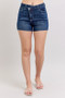 Judy Blue Full Size High Waist Criss-Cross Waistband Denim Shorts Plus Size