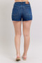 Judy Blue Full Size High Waist Criss-Cross Waistband Denim Shorts Plus Size