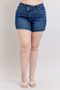 Judy Blue Full Size High Waist Criss-Cross Waistband Denim Shorts Plus Size