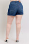 Judy Blue Plus Size High Waist Criss-Cross Waistband Denim Shorts