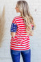 And The Why American Flag Short Sleeve Top