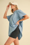 Aemi+Co Round Neck Short Sleeve Oversized T-Shirt