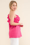 And The Why Ruffle One Shoulder Sleeveless Tank Top