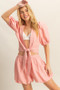 HYFVE Front Tie Top and Bubble Hem Shorts