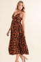 And The Why Leopard Print Plunge Maxi Dress