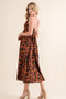 And The Why Leopard Print Plunge Maxi Dress