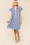 Haptics Double Ruffle Sleeve Dress with Side Pockets