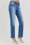 RISEN Mid Rise Ankle Tapered Jeans