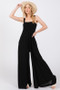 SAGE+FIG Smocked Flowy Wide Leg Jumpsuit