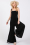 SAGE+FIG Smocked Flowy Wide Leg Jumpsuit