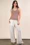 VERY J Blanket Style Sleeveless Knit Tank