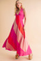 Aemi+Co Color Block Sleeveless Maxi Dress