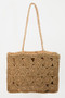 Fame Square Braided Pattern Tote Bag