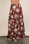 VERY J Printed Resort Midi Skirt