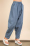 VERY J Solid Barrel Comfy Woven Pants