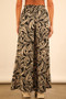 VERY J Full Size Printed Wide Leg Pants Plus Size