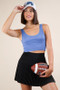 VERY J Pleated Activewear Skirt with Shorts Inside