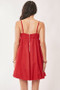 Davi & Dani Textured Sweetheart Neckline Bubble Hem Dress