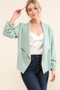 And The Why Stretch Non-Wrinkled Basic Open-Front Blazer